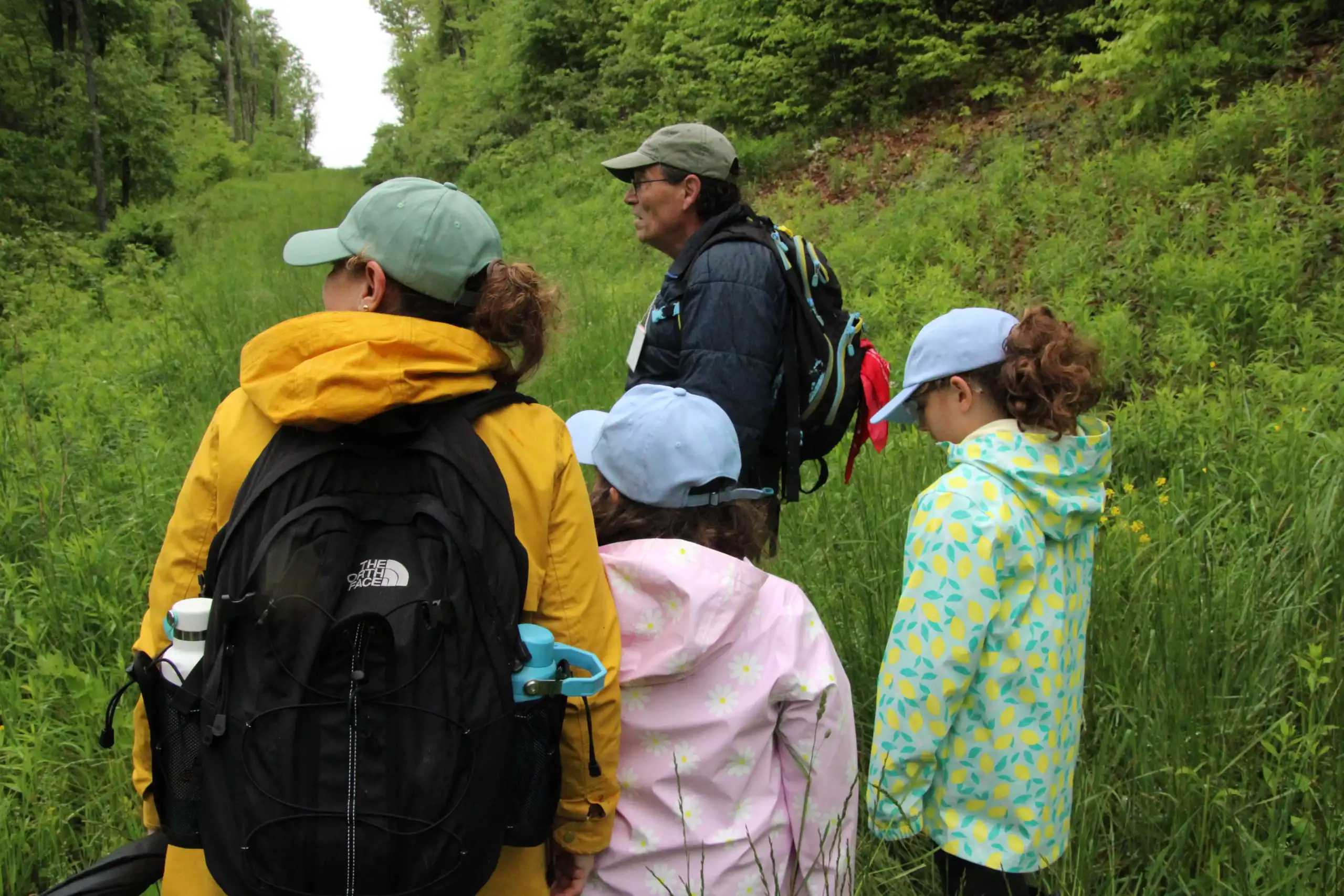 (Rick Miller/Olean Star) Naturalist Mark Carra of West Valley leads a nature hike on reptiles and amphibians during the 67th annual Allegany Nature Pilgrimage in Allegany State Park last weekend.