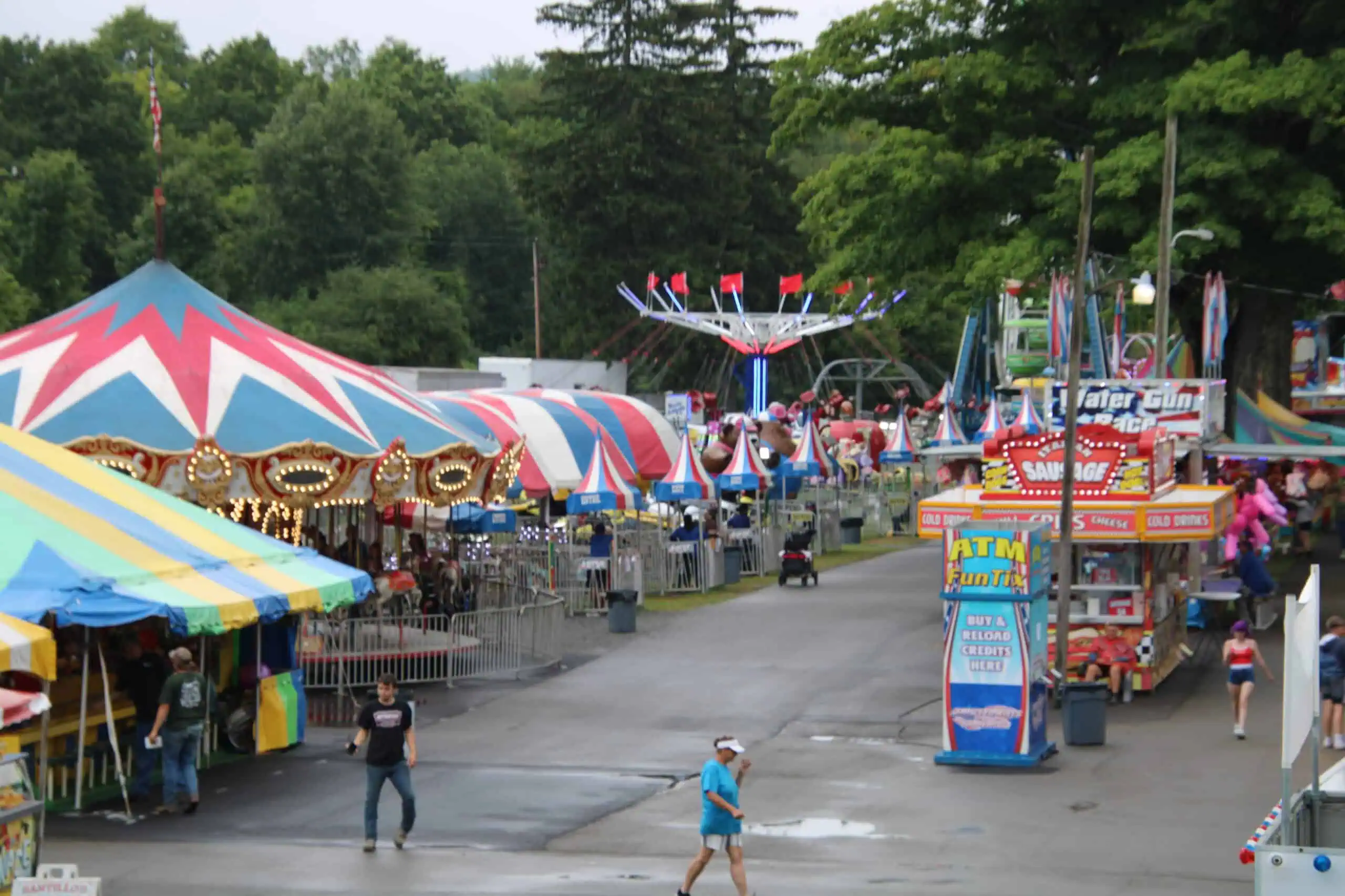(Rick Miller/Olean Star file photo) The Cattaraugus County Fair midway at the 181st county fair in 2024.