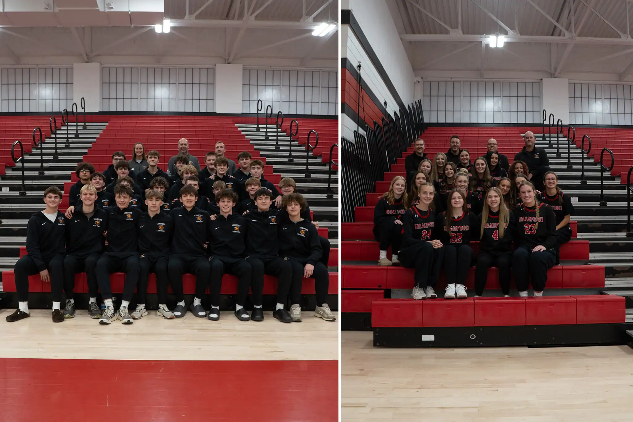 The Bradford boy's and girl's opened the doors to their home court on Thursday, welcoming in a first look at the teams taking the hardwood come early December. | Photo by Hunter O. Lyle