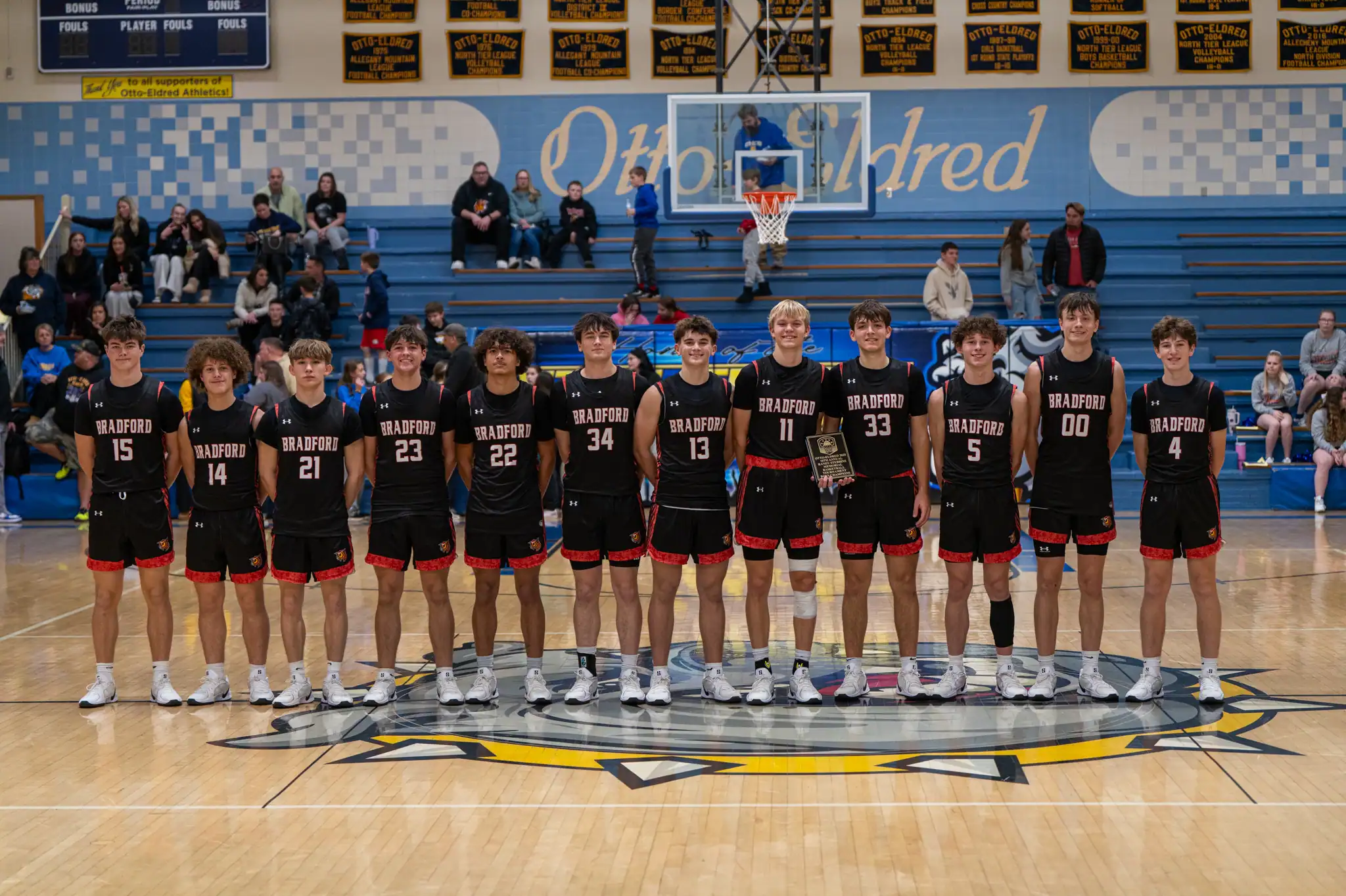 Taking down the Terrors on their home court for the first time in four years, the Bradford boy's basketball team claimed the Randy Stebbins Memorial Tournament championship. | Photo by Hunter O. Lyle