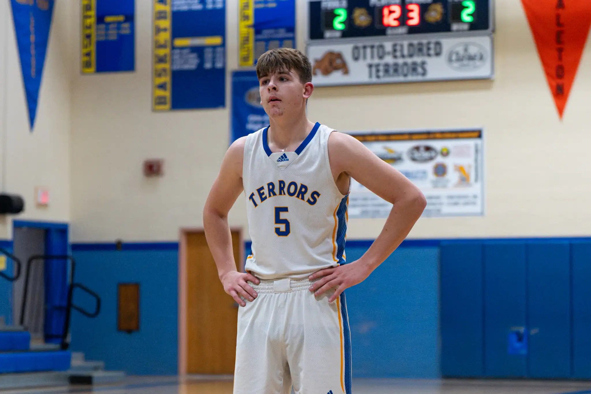 In his first year as a Terror, Jack Sherry has quickly found his role. Leading the team in both points and rebounds, Sherry has helped lead Otto-Eldred to a 11-3 start. | Photo by Hunter O. Lyle