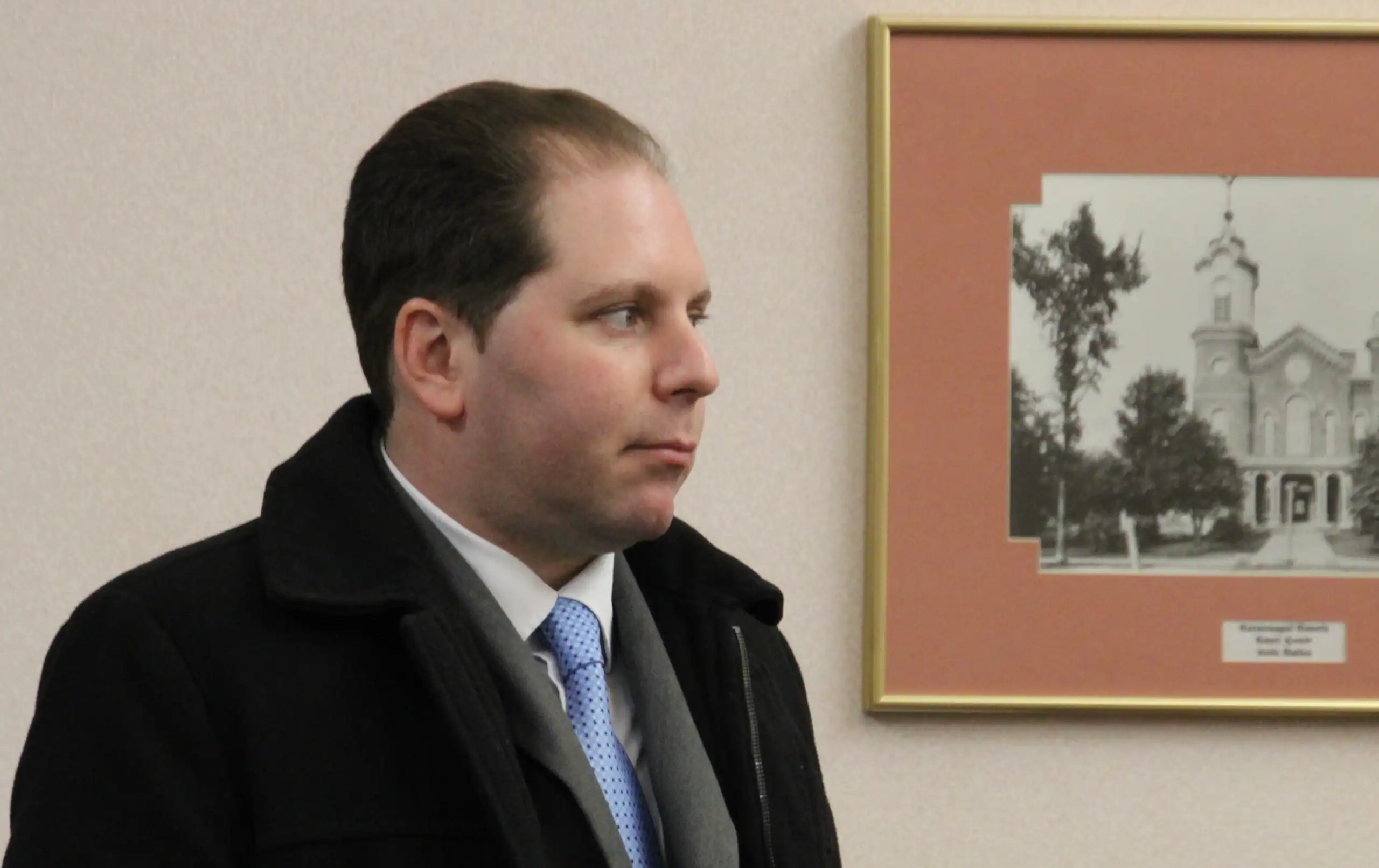 (Rick Miller/Olean Star) Cattaraugus County Public Defender Darryl Bloom has announced his candidacy for County Court judge.