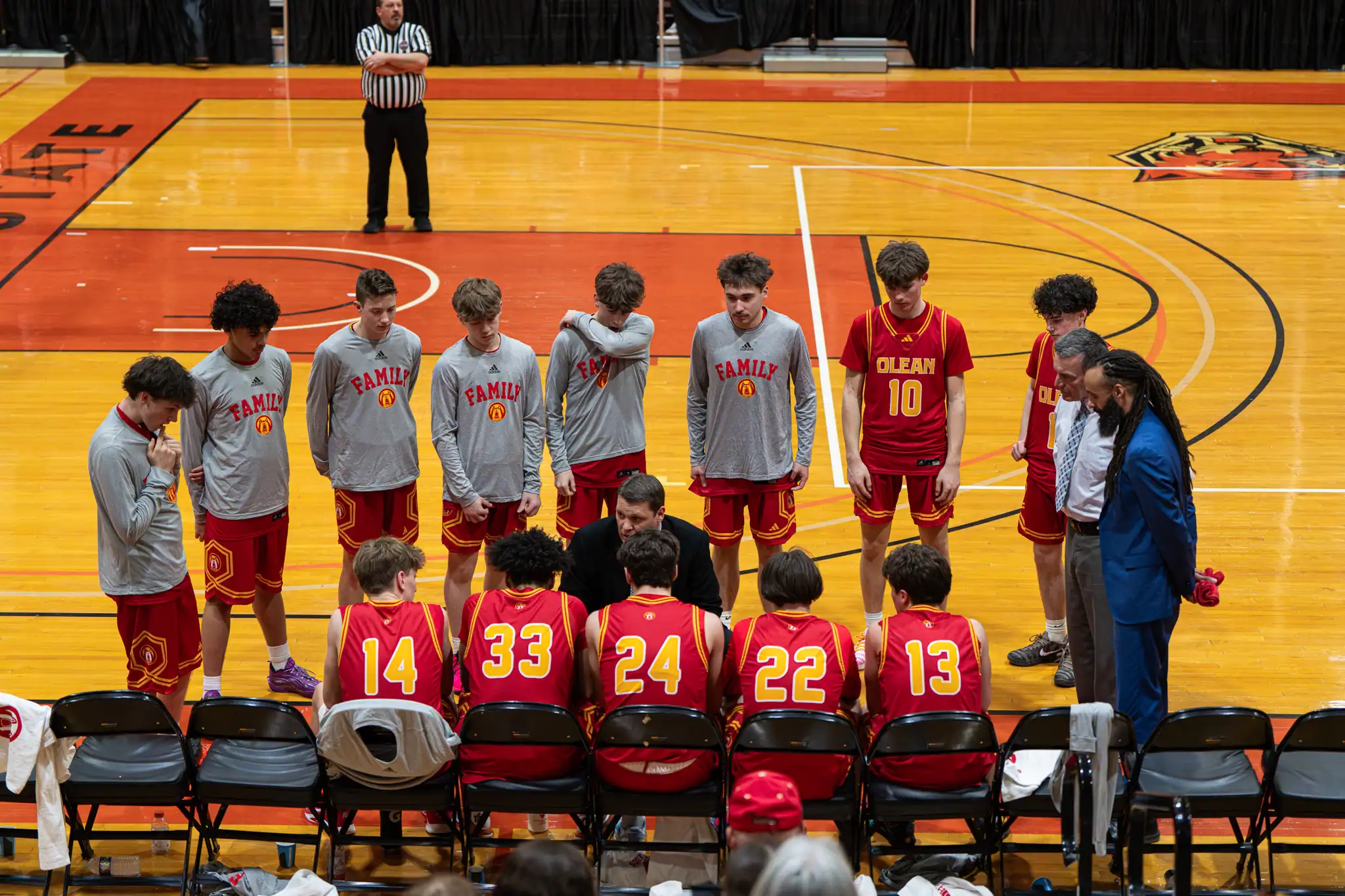 After upsetting Maryvale in the Class A2 quarterfinals, the Olean boy's basketball team kept their playoff drive alive and well, downing East Aurora to punch their ticket to another Section VI championship. | Photo by Hunter O. Lyle