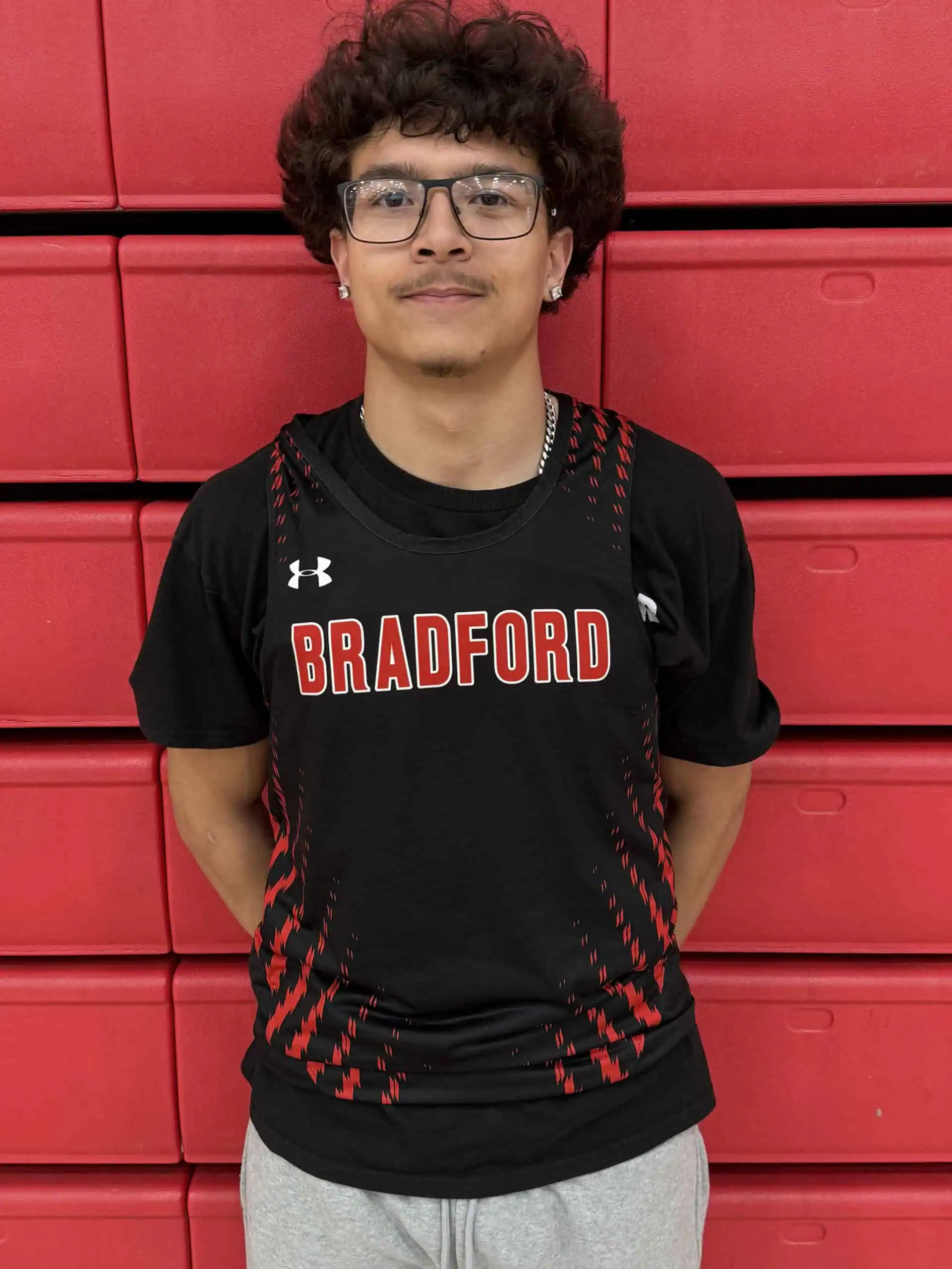 Bradford's Fabian Sherk led the Owls on Saturday, setting the school record in the long jump during the Tristate Coaches Championship. | Photo submitted
