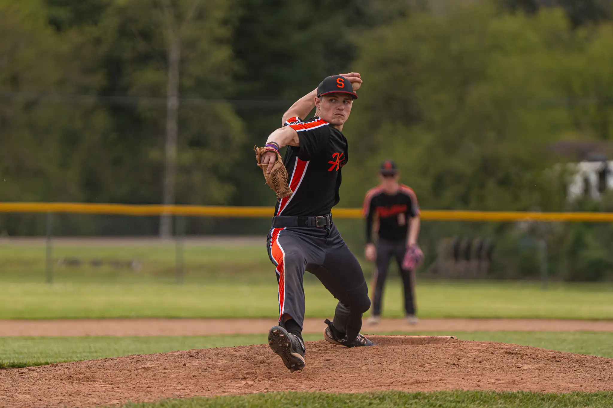 FILE -- Zach Hungiville hurls a pitch from the mound during Smethport's win over Otto-Eldred on Wednesday, May 13. During the Hubbers' first playoff game in four years, Hungiville closed out the day with one strikeout and one ball. | File photo by Hunter O. Lyle